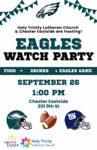 Eagles Watch Party flier for 9/26/2025