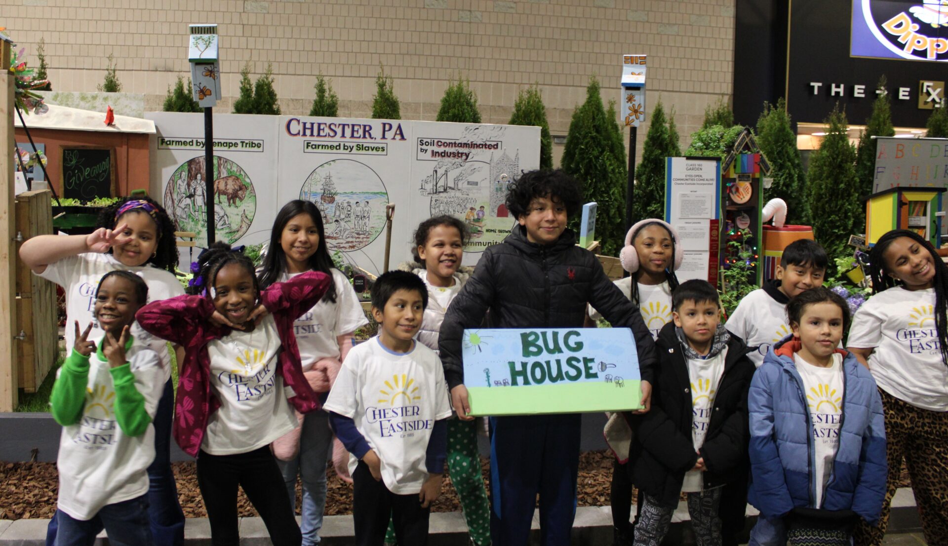 Kids First students with Bug House exhibit