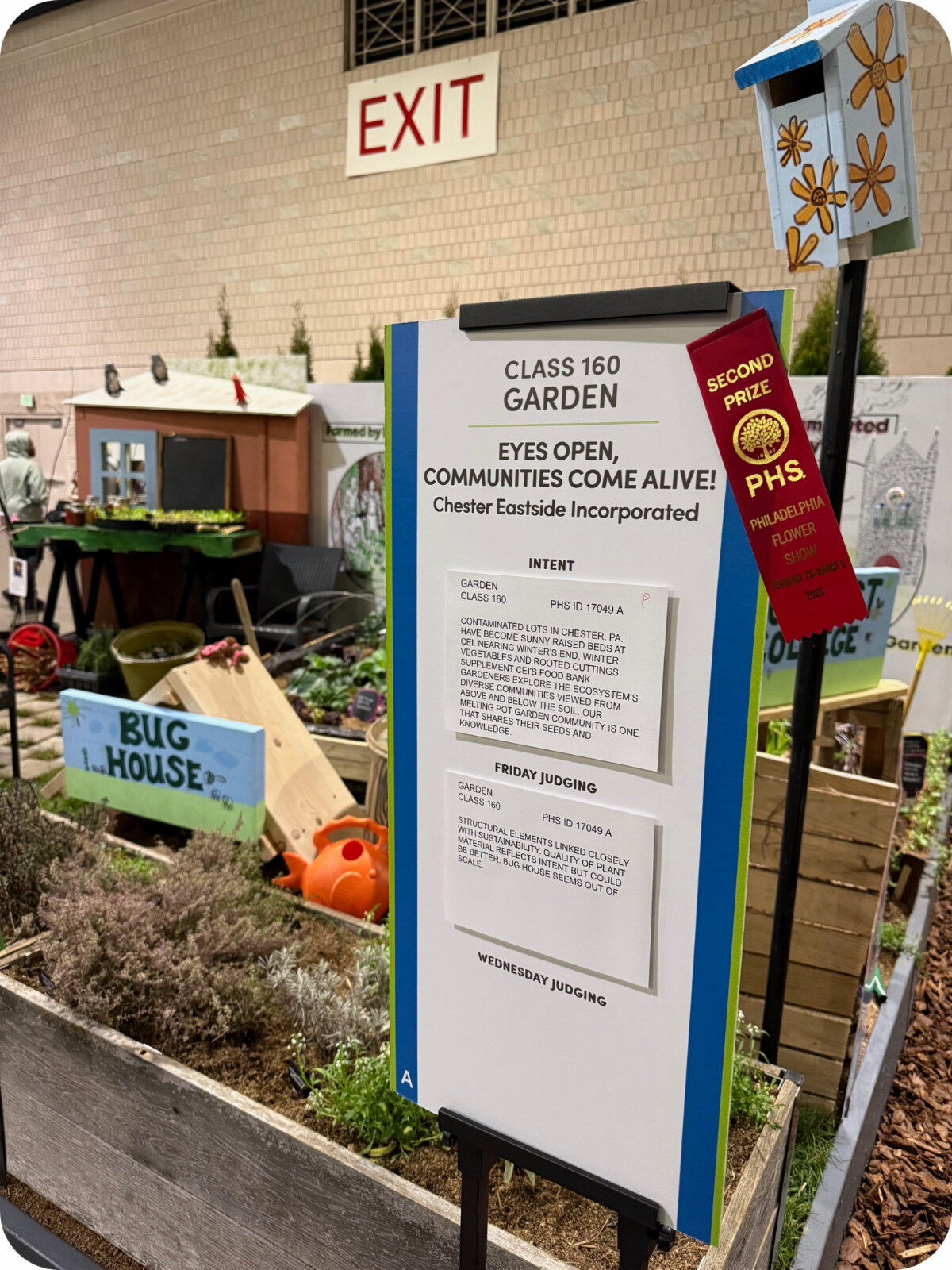 Award-winning community garden display